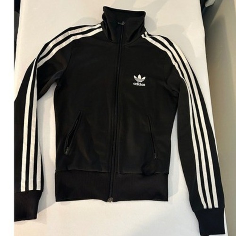 Adidas Originals Kids Firebird Track Jacket Black White Trefoil E16499 Size M